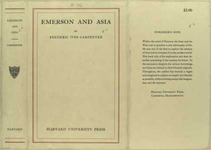 Dust Jackets - Emerson and Asia.
