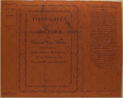 Dust Jackets - Thoughts of a soldier.
