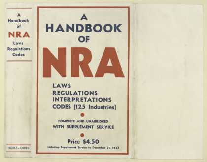 Dust Jackets - A handbook of NRA laws,
