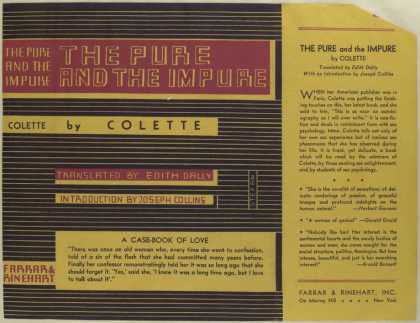 Dust Jackets - The pure and the impure,