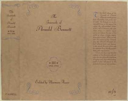 Dust Jackets - The journals of Arnold Be