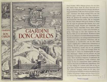 Dust Jackets - Don Carlos / Giardini.