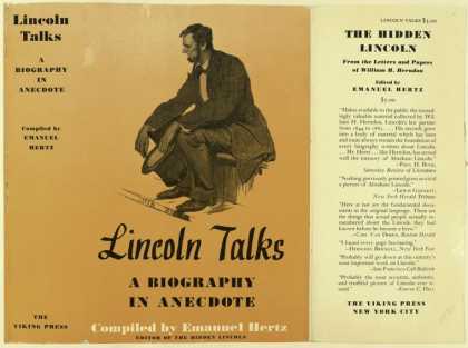 Dust Jackets - Lincoln talks a biograph