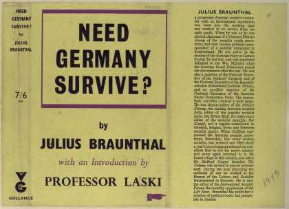 Dust Jackets - Need Germany survive?