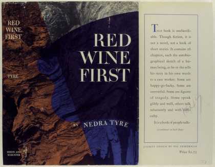 Dust Jackets - Red Wine First, by Nedra