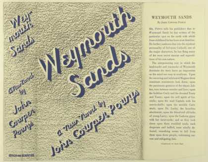 Dust Jackets - Weymouth sands, a new nov