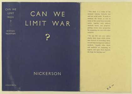 Dust Jackets - Can we limit war?