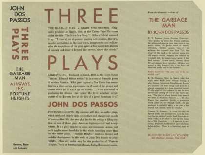 Dust Jackets - Three plays The garbage
