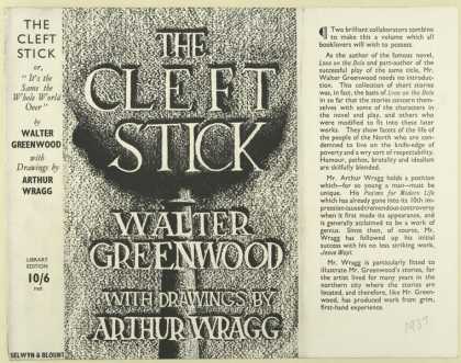 Dust Jackets - The cleft stick / Walter