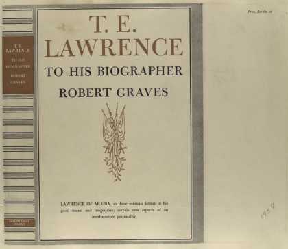 Dust Jackets - T. E. Lawrence to his bio