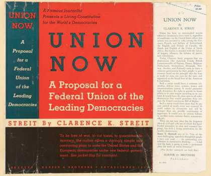 Dust Jackets - Union now a proposal for