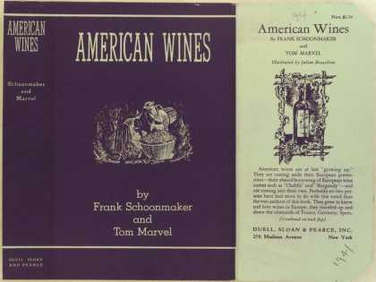 Dust Jackets - American wines.