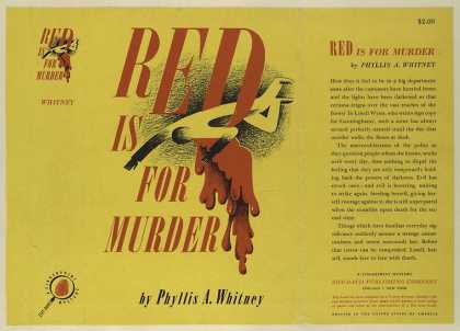 Dust Jackets - Red is for murder.
