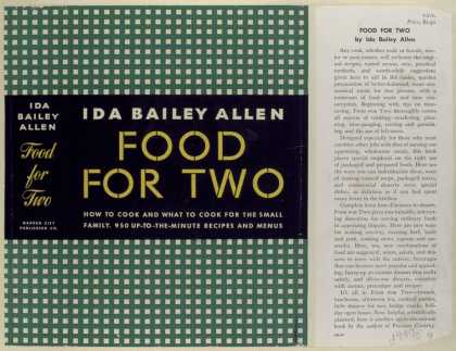 Dust Jackets - Food for Two, by Ida Bail