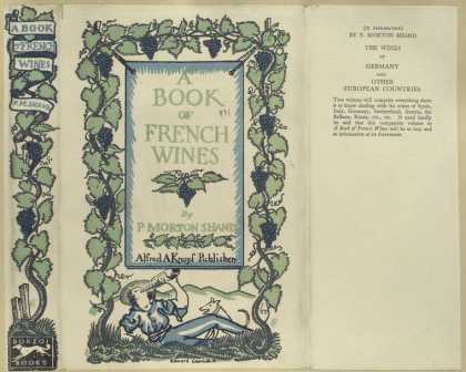 Dust Jackets - A book of French wines.