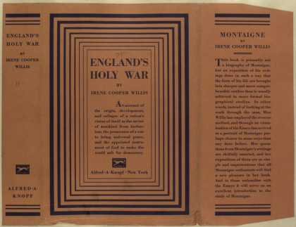 Dust Jackets - England's holy war.