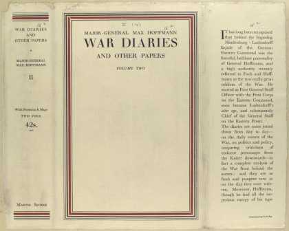Dust Jackets - War diaries and other pap
