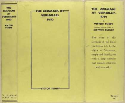 Dust Jackets - The Germans at Versailles