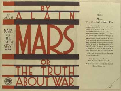 Dust Jackets - Mars or, The truth about