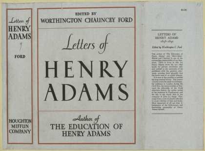 Dust Jackets - Letters of Henry Adams.