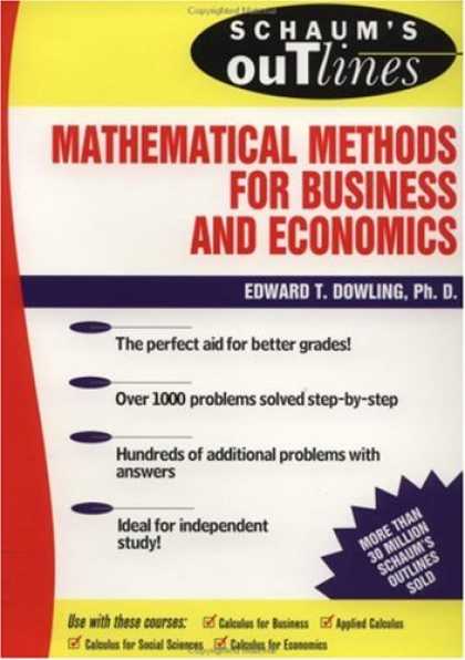 Economics Books - Schaum's Outline of Mathematical Methods for Business and Economics