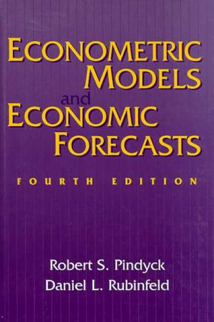 Economics Books - Econometric Models and Economic Forecasts