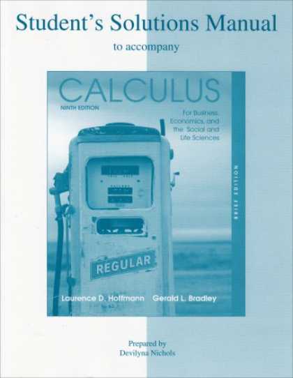 Economics Books - Student's Solutions Manual to accompany Calculus for Business, Economics, and th