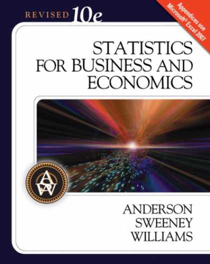 Economics Books - Statistics for Business and Economics, 10th Edition (with Student CD-ROM)