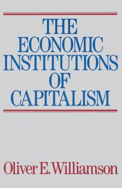 Economics Books - The Economic Institutions of Capitalism