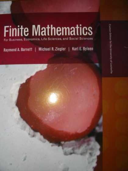 Economics Books - Finite Mathematics Custom Edition for University of Louisville (For Business, Ec