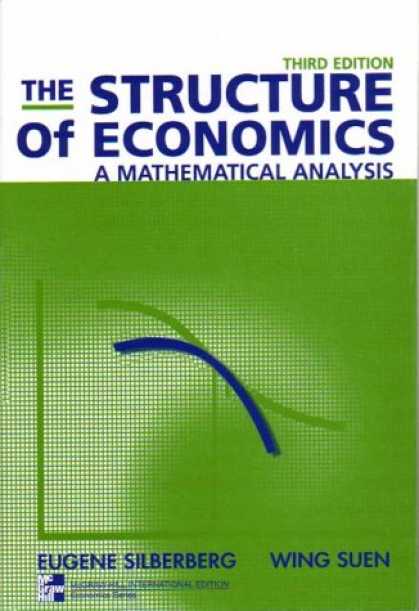 Economics Books - The Structure of Economics: A Mathematical Analysis