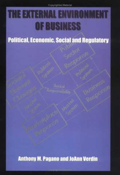 Economics Books - The external environment of business: Political, economic, social and regulatory