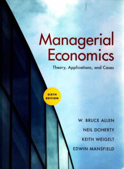 Economics Books - Managerial Economics, Sixth Edition