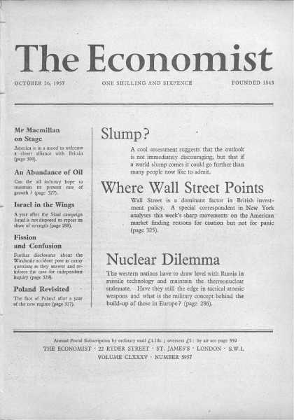 Economist - October 26, 1957