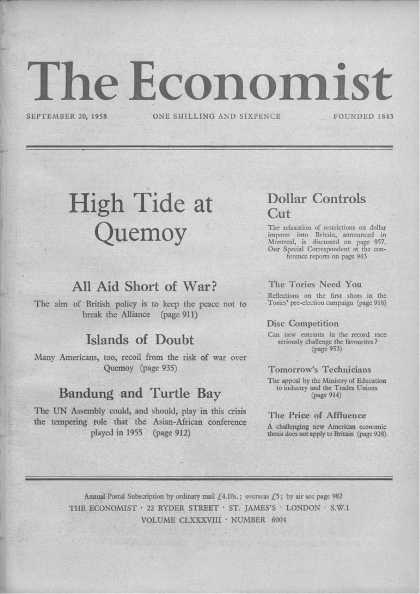 Economist - September 20, 1958