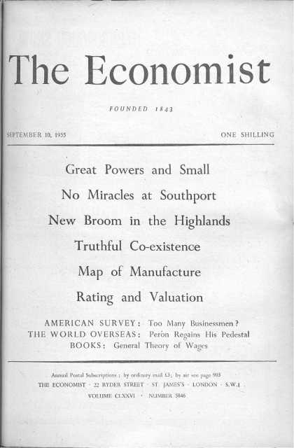 Economist - September 10, 1955