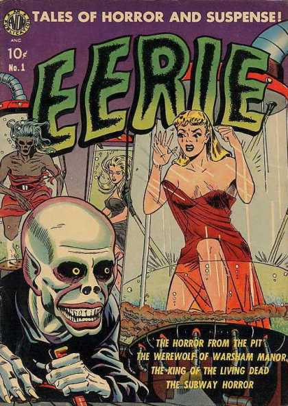 Eerie (Avon) 1 - Tales Of Horror And Suspense - Woman - Monster - Tube - Pipe