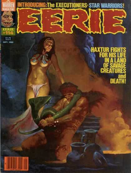 Eerie 114 - Warren Magazine - 114 - The Executioners - Star Warriors - Haxtur Fights For His Life