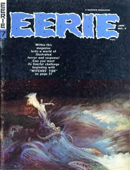 Eerie 7 - Eerie - Eerie7 - Warren Magazine - Eerie Magazine - Eerie Jan No 7 - Frank Frazetta
