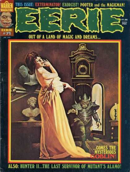 Eerie 71 - Grandfather Clock - Sword - Warren Magazine - Exterminator - Exorcist