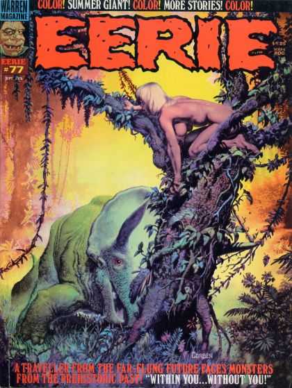 Eerie 77 - Amazon - Dinosaur - Tree - Jungle - Triceratops - Richard Corben