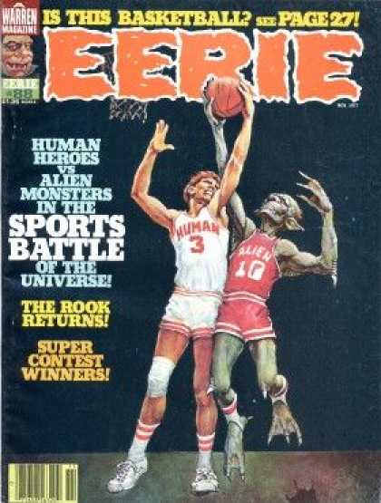 Eerie 88 - Warren Magazine - Is This Basketball - The Book Returns - Super Contest Winners - Human Heroes