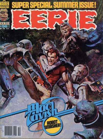 Eerie 96 - Super Special Summer Issue - Mac Tavish - Robots - Wolfman - Fighting