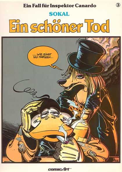 Ein Fall Fuer Inspektor Canardo 4 - Sokal - Ein Schoner Tod - Top Hat - Comic Art - Cigarette