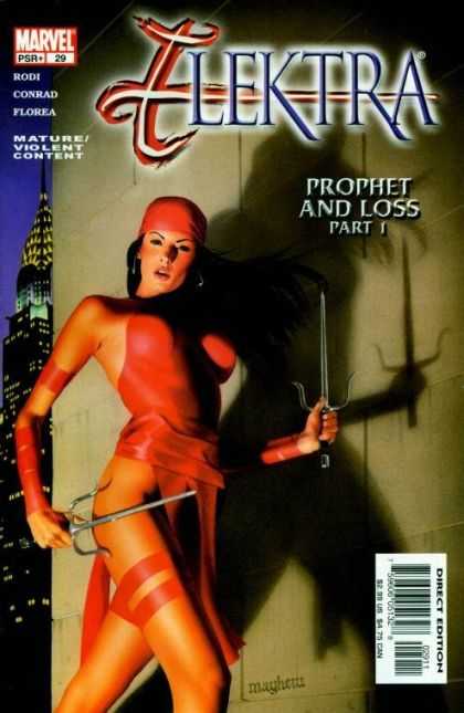 Elektra 29 - Marvel - Knifes - Prophet And Loss - Part 1 - Mature Violent Contane - Mike Mayhew