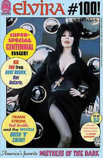 Elvira 100 - Mistress Of The Dark - Black Dress - Long Hair - Special Issue - Queen B