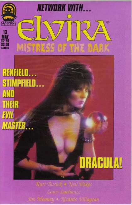 Elvira 13 - Elvira - Claypool Comics - Crystal Ball - Mistress Of The Dark - Kurt Busiek
