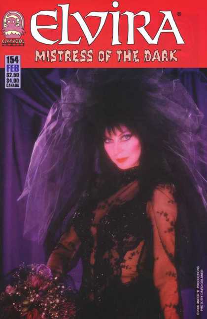 Elvira 154 - Bride - Woman - Veil - Bouquet - Mistress Of The Dark