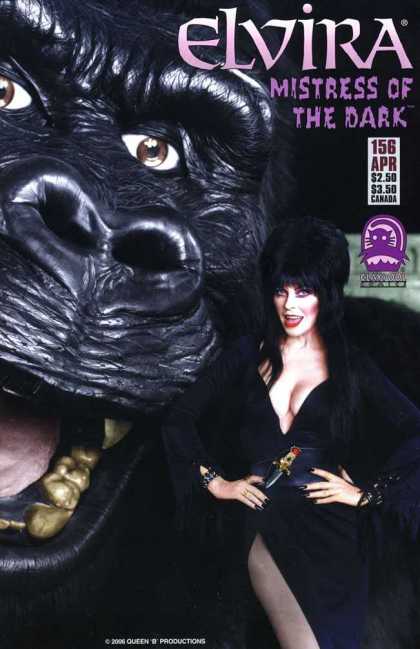 Elvira 156 - Mistress Of The Dark - Queen B Productions - Gorilla - Gorilla And Woman - Lady In Black