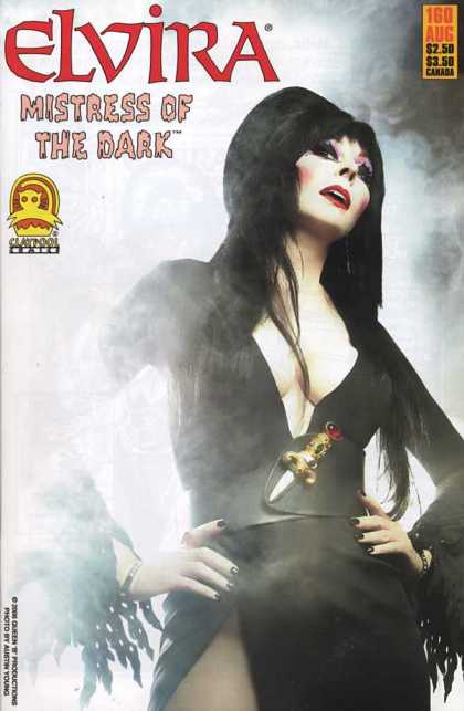 Elvira 160 - Mistress Of The Dark - Cleavage - Dagger - Black Hair - Black Dress